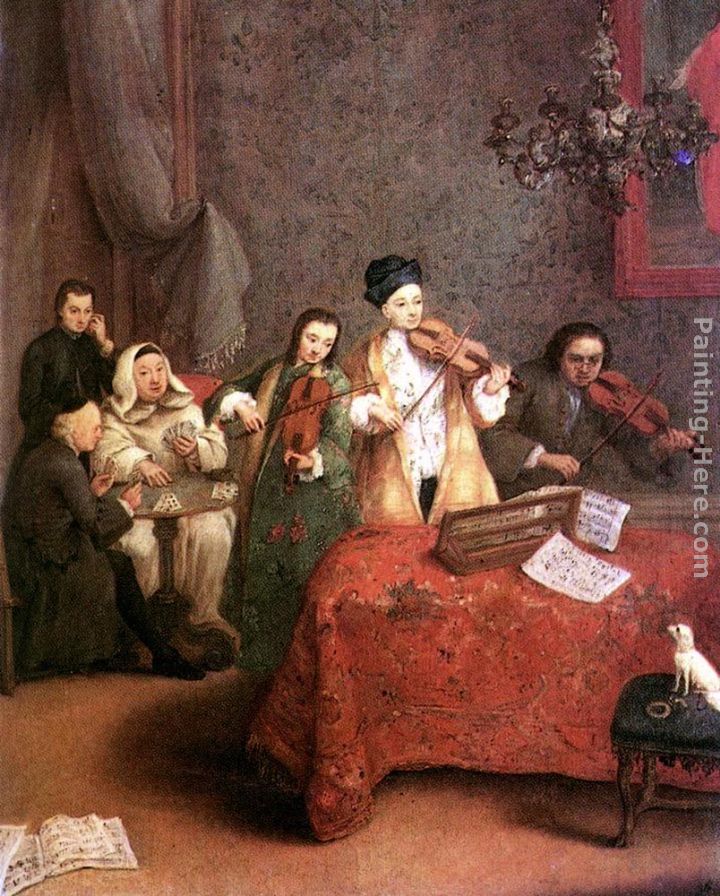 The Concert painting - Pietro Longhi The Concert art painting